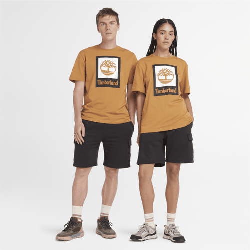 All Gender Logo Stack T-Shirt in /Schwarz, , Größe: XL - Timberland - Modalova