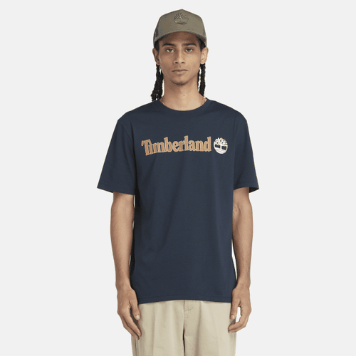 T-shirt con Logo Lineare da Uomo in , Uomo, , Taglia: XXL - Timberland - Modalova