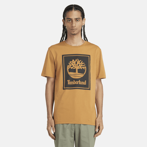 T-shirt a Maniche Corte Stack Logo da Uomo in e colore nero, Uomo, , Taglia: M - Timberland - Modalova