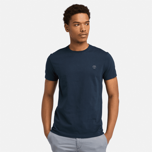 T-shirt (Slim) a Maniche Corte con Logo sul Petto Oyster River da Uomo in scuro, Uomo, , Taglia: 3XL - Timberland - Modalova