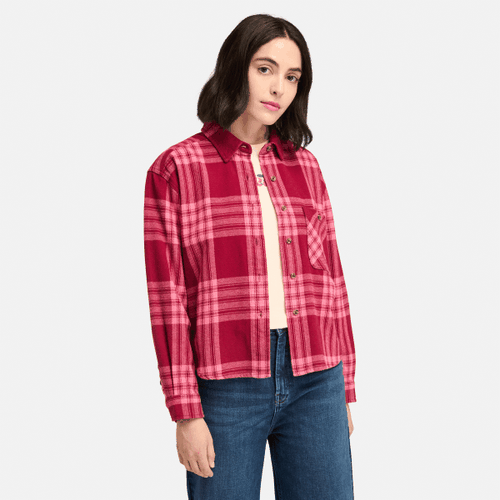 Camicia in Flanella di Peso Medio da Donna in rosso, Donna, rosso, Taglia: M - Timberland - Modalova