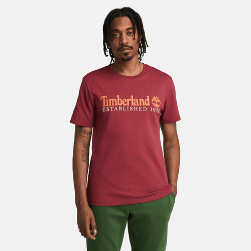 T-shirt con Ricamo "Established 1973" da Uomo in , Uomo, , Taglia: L - Timberland - Modalova