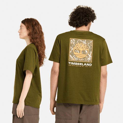 All Gender Stack Kurzarm-T-Shirt mit Tarn-Grafik in , , Größe: M - Timberland - Modalova