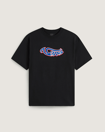 Wavy Script T-Shirt, Man, , Size: S - Vans - Modalova