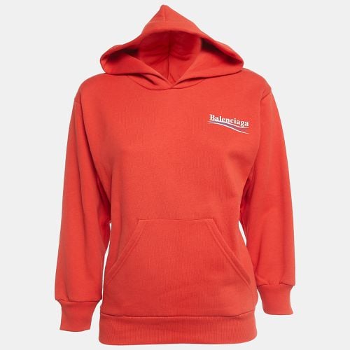 Logo Print Cotton Blend Hoodie (8 Yrs) - Balenciaga - Modalova