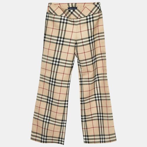 Kids Vintage Check Wool Blend Wide Leg Pants 8 Yrs - Burberry - Modalova