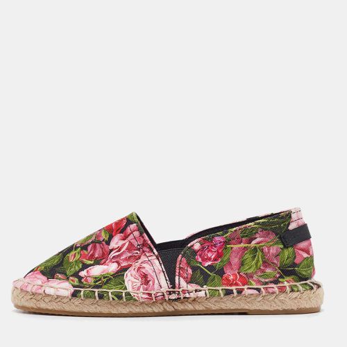 Tricolor Floral Print Canvas Espadrille Flats Size 31 (Kids) - Dolce & Gabbana - Modalova