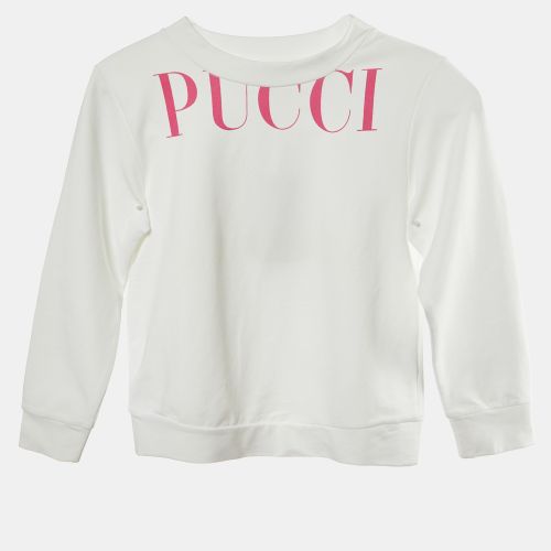 Logo Printed Cotton Knit Sweatshirt 6 yrs - Emilio Pucci - Modalova