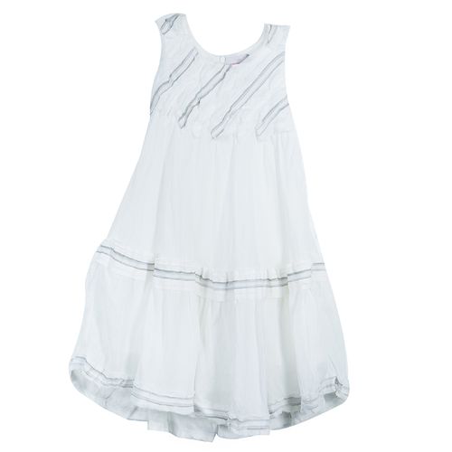 Scervino Street Girls Bodice Detail Sleeveless Dress 6 Yrs - Ermanno Scervino - Modalova