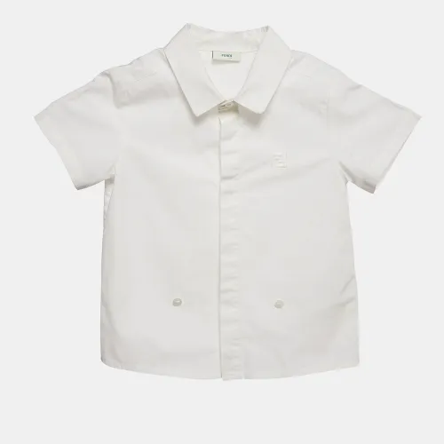 Kids Cotton Blend Shirt 18M - Fendi - Modalova