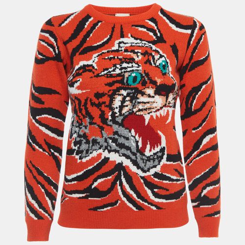 Tiger Intarsia Wool Sweater (10 Yrs) - Gucci - Modalova