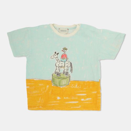 Printed Cotton Isabella Cotier Top 36 months - Gucci - Modalova