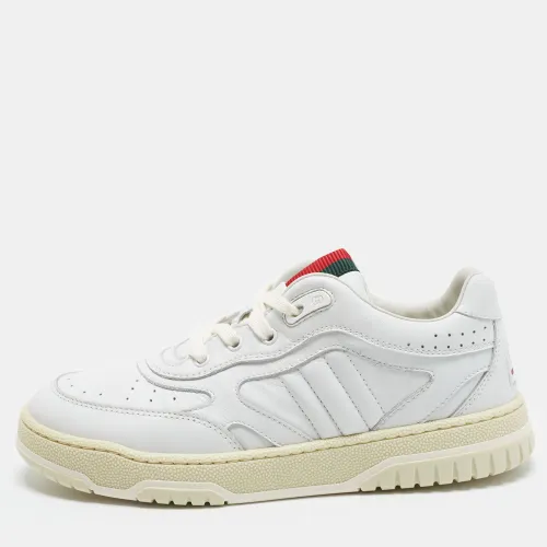 Re-Web Size 33 Leather Low Top Sneakers - Gucci - Modalova