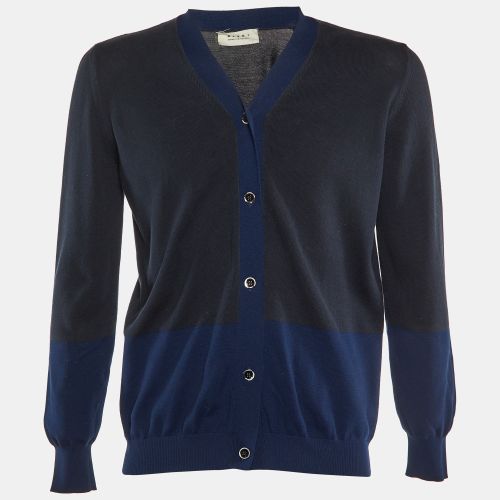 Marni Midnight Blue Cotton Knit Button Front Cardigan S - Marni - Modalova