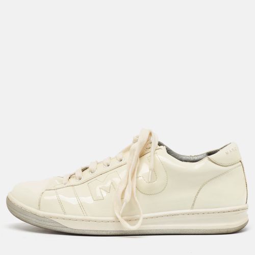 Marc Jacobs White Patent Leather Low Top Sneakers Size 42 - Marc Jacobs - Modalova