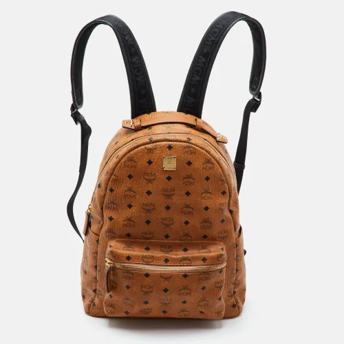 Stark Medium Visetos Coated Canvas and Leather Backpack - MCM - Modalova
