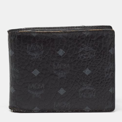 MCM Black Visetos Coated Canvas Bifold Compact Wallet - MCM - Modalova