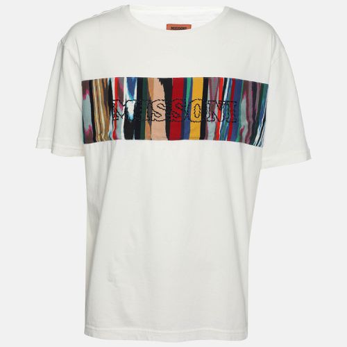 Cotton Logo Embroidered T-Shirt XL - Missoni - Modalova