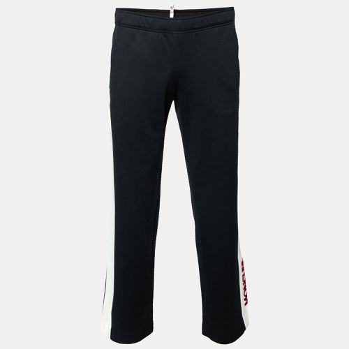 Moncler Grenoble Black Jersey Contrast Trimmed Sweatpants S - Moncler Grenoble - Modalova