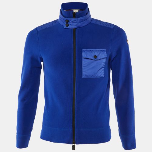 Nylon & Fleece Zip Up Cardigan S - Moncler Grenoble - Modalova