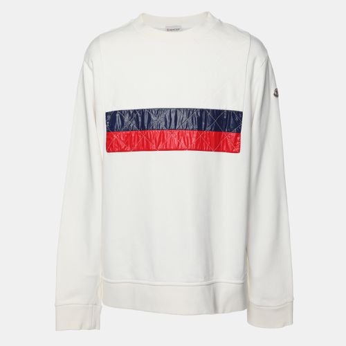 Cotton Graphic Print Crew Neck Sweatshirt XL - Moncler - Modalova