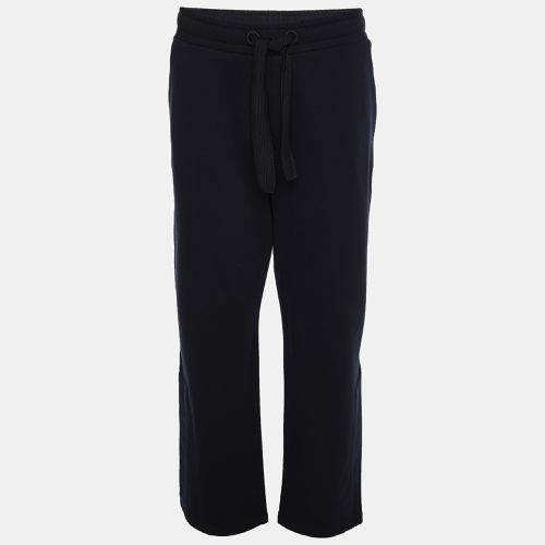 Moncler Navy Blue Cotton Drawstring Track Pant XL - Moncler - Modalova