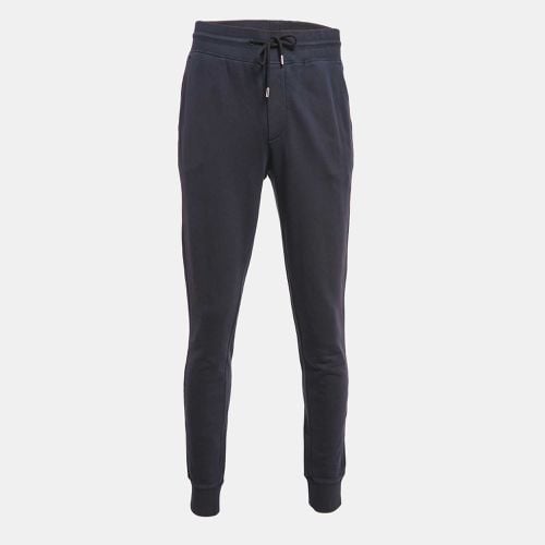 Blue Cotton Knit Drawstring Jogger Pants XXL - Moncler - Modalova