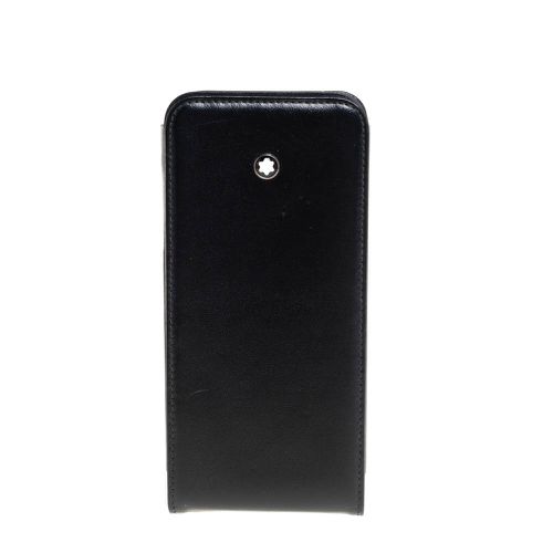 Montblanc Black Leather iPhone 5s Cover - Montblanc - Modalova