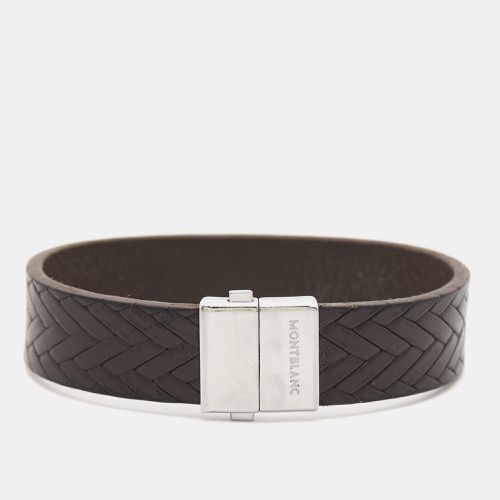 Montblanc Brown Leather Stainless Steel Bracelet - Montblanc - Modalova