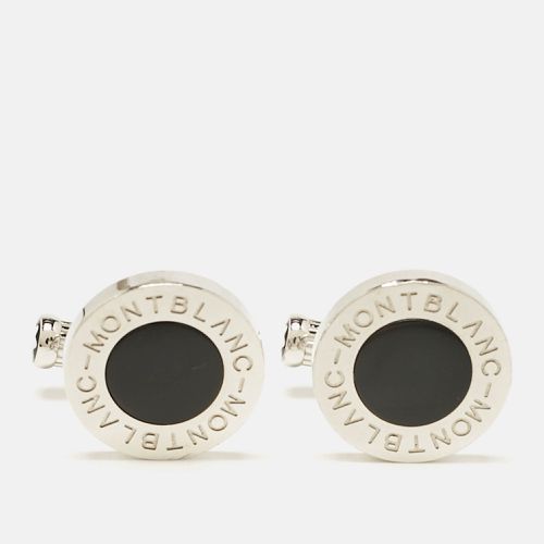 Montblanc Meisterstück Silver Tone Composite Inlay Cufflinks - Montblanc - Modalova