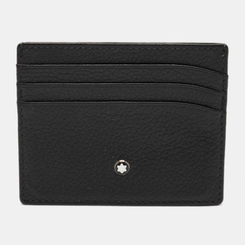 Montblanc Black Leather Meisterstuck Card Holder - Montblanc - Modalova