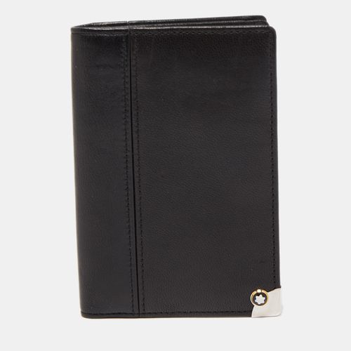 Montblanc Black Leather Business Card Holder - Montblanc - Modalova