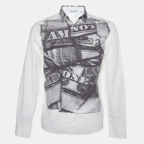 Neil Barrett Grey Printed Poplin Shirt L - Neil Barrett - Modalova