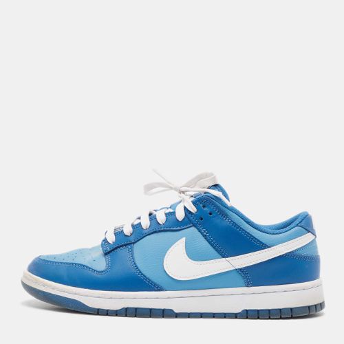 Nike Blue/White Leather Dunk Low 'University Blue Sneakers Size 43 - Nike - Modalova