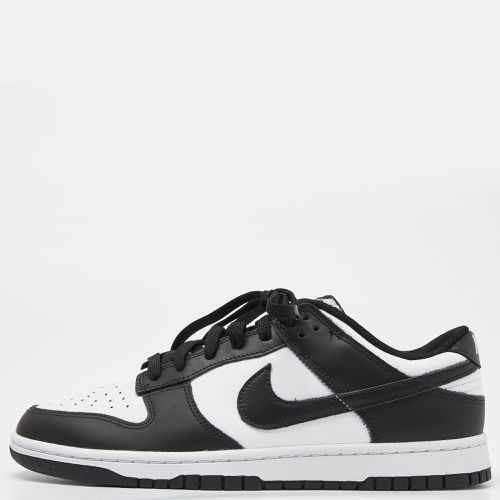 Nike Black/White Leather Dunk Low Top “Panda” Sneakers Size 46 - Nike - Modalova