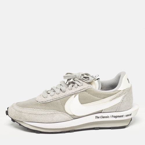 Nike x Sacai Grey Suede and Mesh LD Waffle SF Fragment Grey Sneakers Size 46 - Nike x Sacai - Modalova