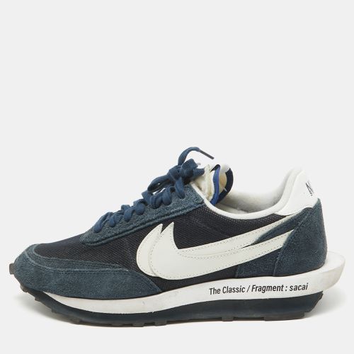 Nike x Sacai Navy Blue Mesh and Suede LD Waffle SF Blue Void Sneakers Size 46 - Nike x Sacai - Modalova