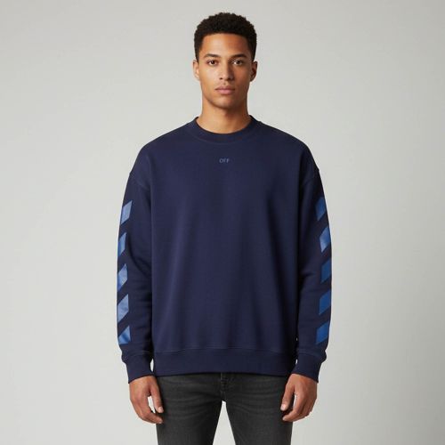 Off White Jersey Long Sleeve Sweatshirt XL - Off-White - Modalova