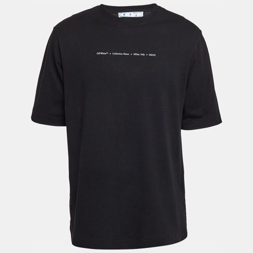 Off-White Black Arrow Stroke Print Cotton T-Shirt M - Off-White - Modalova