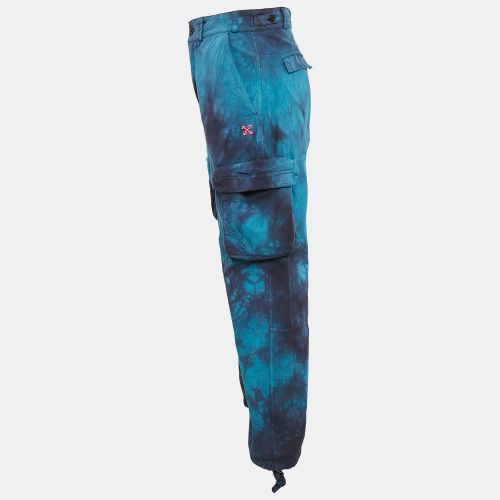 Tie-Dyed Cotton Cargo Pants S - Off-White - Modalova