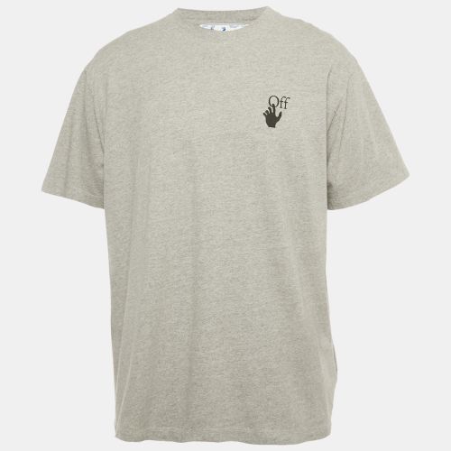 Off-White Grey Faded Arrow Print Jersey T-Shirt S - Off-White - Modalova