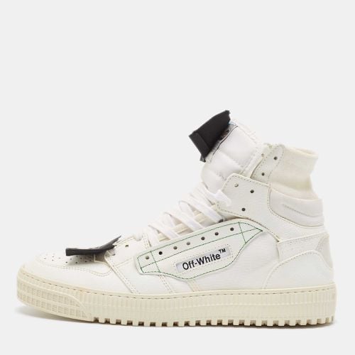 Off-White White Leather and Canvas 3.0 Off Court Sneakers Size 43 - Off-White - Modalova