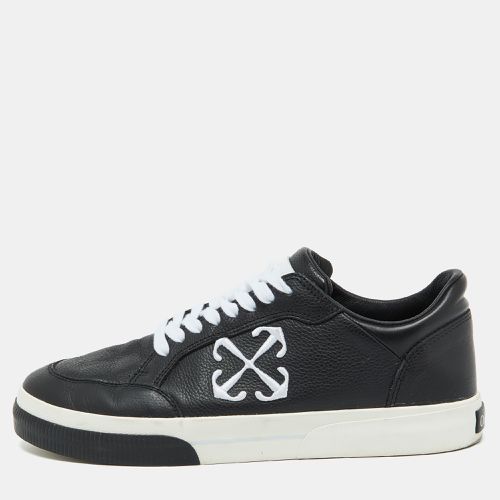 Off-White Black Leather Vulcanized Low Top Sneakers Size 44 - Off-White - Modalova