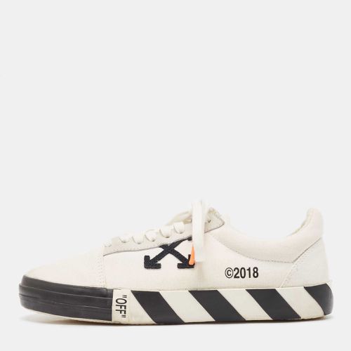 Off-White White Canvas and Suede Vulc Lace Up Sneakers Size 44 - Off-White - Modalova