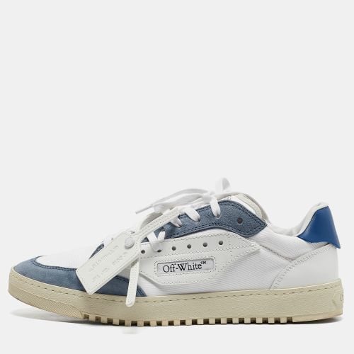 Off- /Blue Canvas and Suede 5.0 Sneakers Size 45 - Off-White - Modalova