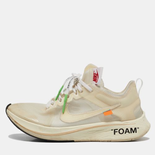 X Nike White Mesh Zoom Fly Sneakers Size 42 - Off-White - Modalova