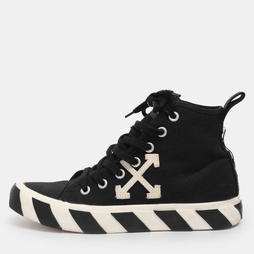 Off White Black Canvas High Top Arrow Sneakers Size 40 - Off-White - Modalova