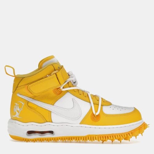 Nike x Off-White White/Varsity Maize Air Force 1 Mid Sneaker Size EU 43 - Off-White x Nike - Modalova