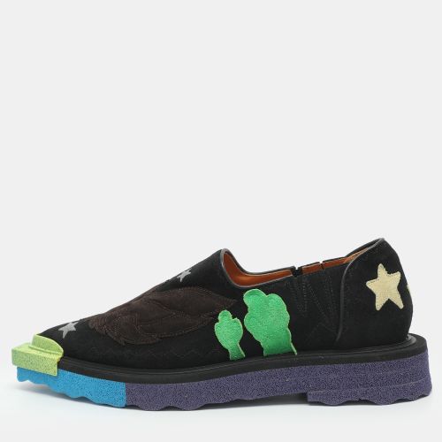 Sponge Size 44 Applique Suede Loafers - Off-White - Modalova