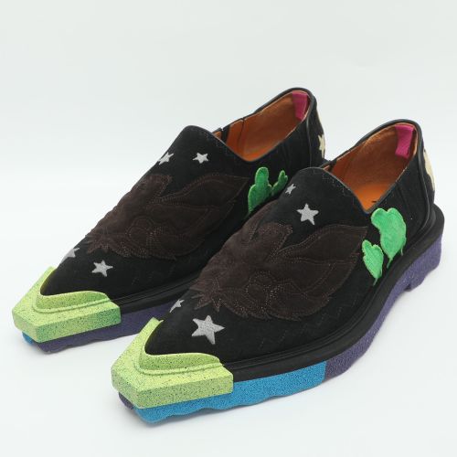 Sponge Size 44 Applique Suede Loafers - Off-White - Modalova